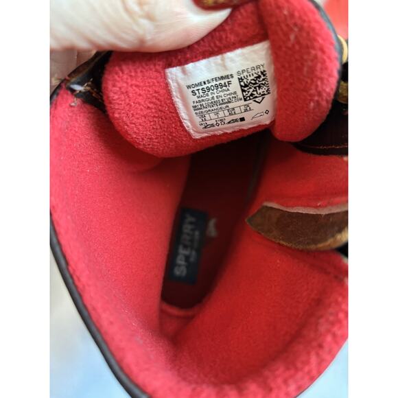 Sperry Saltwater Duck Boots Women’s 11 | Waterproof Lace-Up Red Rubber Booties - Picture 7 of 7